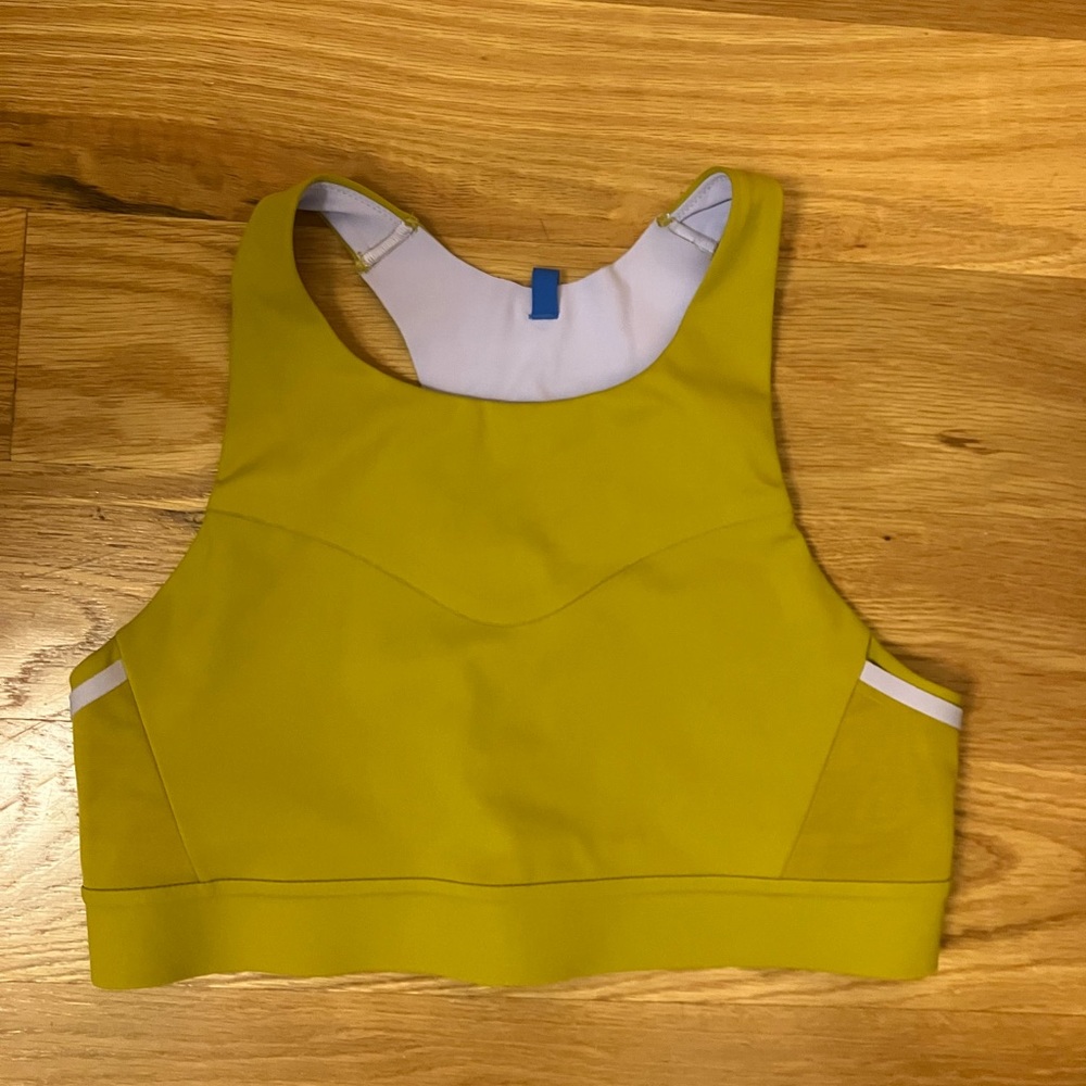 Brooks Yellow Sports Bra